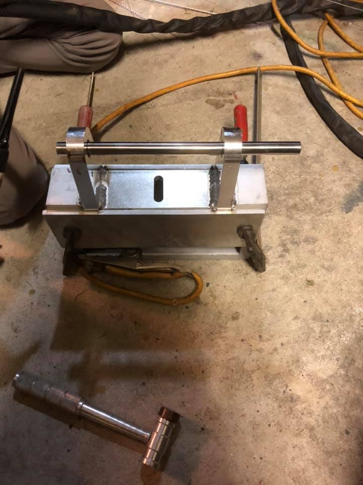Bucktooth Senior build in progress on the bench.