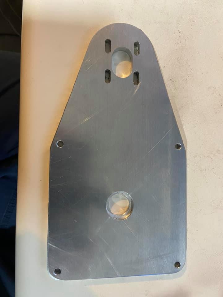 CNC-cut parts being made for the Redback spider robot.