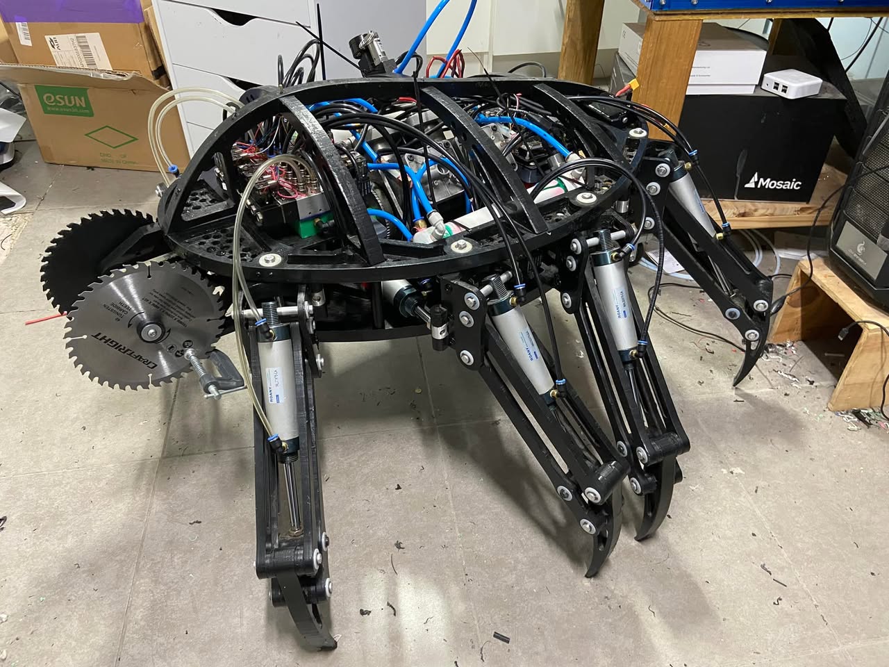 Second Redback view showing the eight-legged walker build.